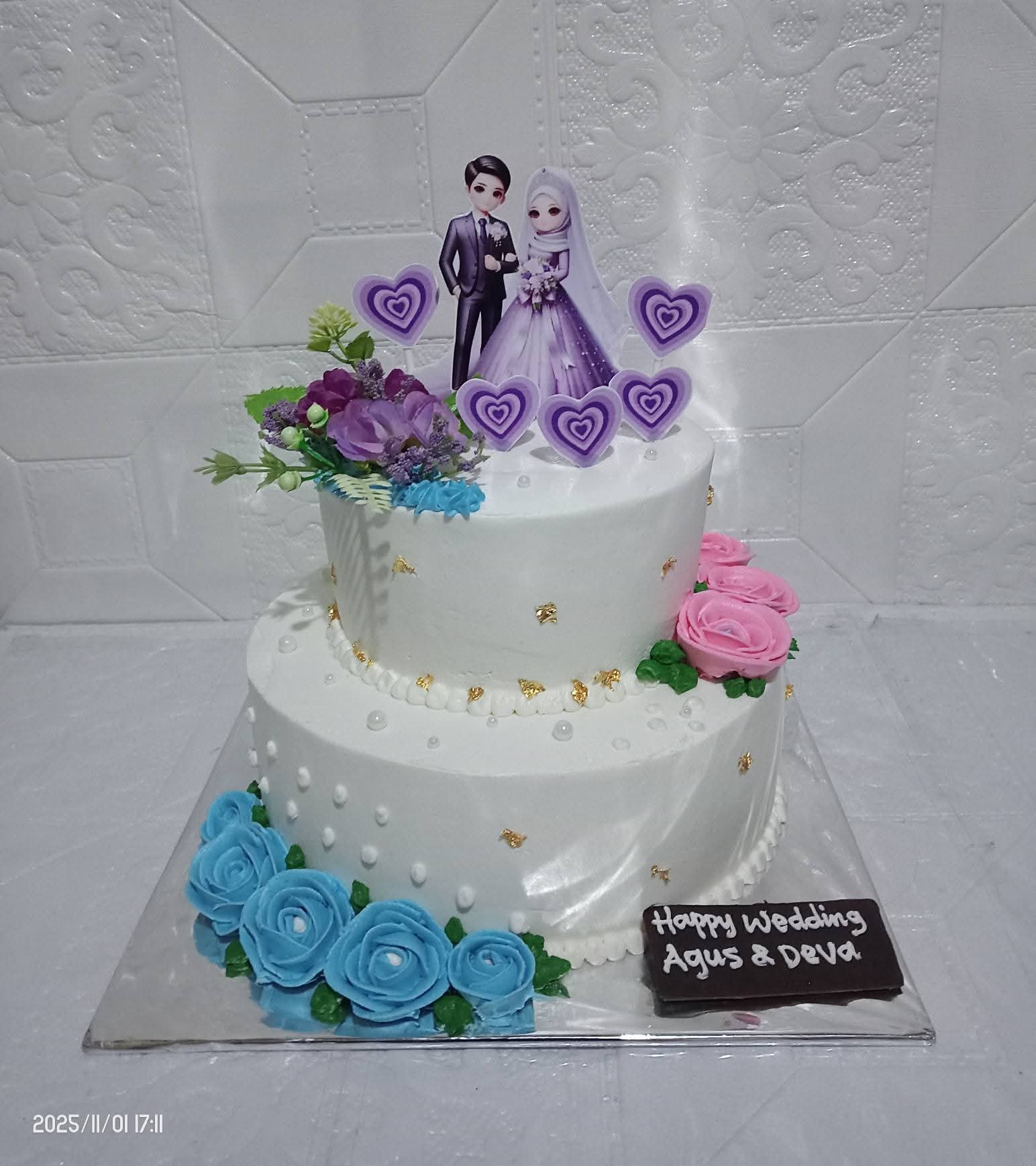 Wedding Cake Mewah Nara Cakes Bandung - Kue Pernikahan Mewah